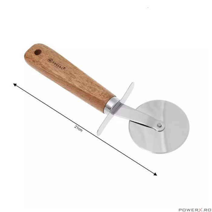 Set 5 ustensile pentru bucatarie, inox si lemn, Kassel