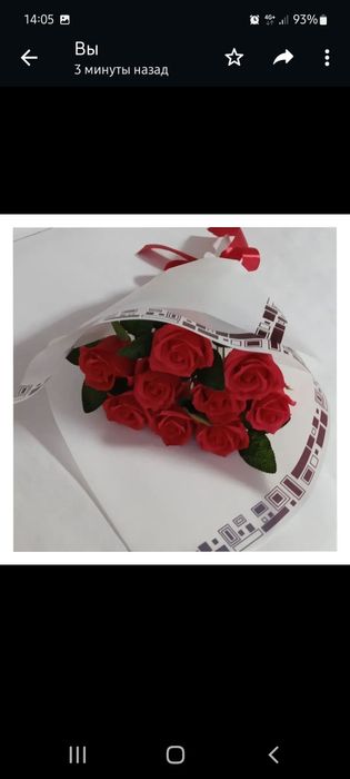 Букет из мыльных роз