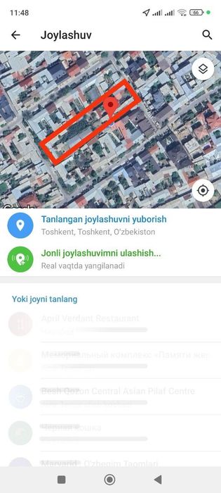 Uy joy sotiladi yer narhida 26.5 sotih srochni