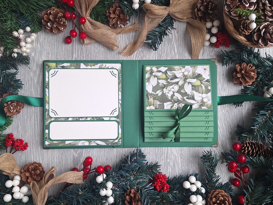 Скрапбук албум "Магическа звезда", с коледни елементи /53.1