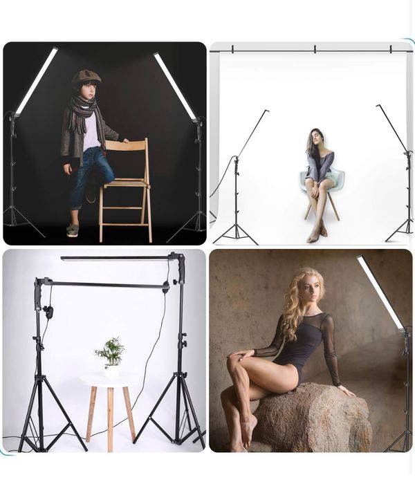 2 бр. Диодно осветление. Фото. Видео. Постоянно. Софтбокс