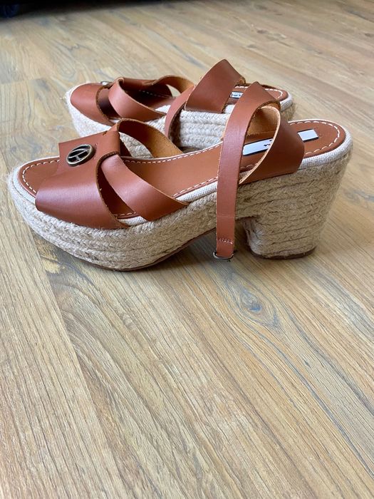 Sandale piele Pepe Jeans