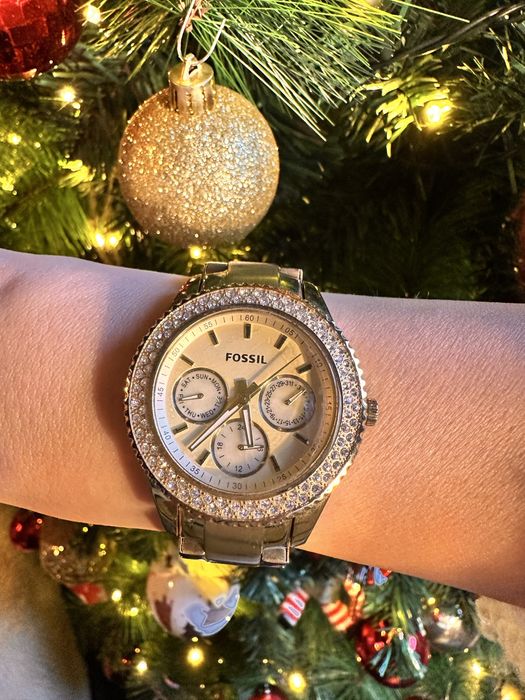 Ceas dama auriu Fossil ES3101 cu cutie de depozitare