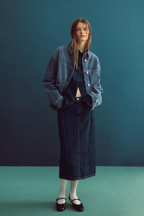 Дънкова пола ZARA с етикет XS размер