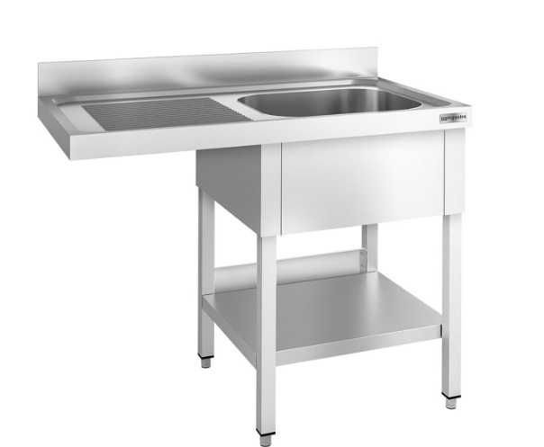 Chiuvetă profesionala bucatarie inox(potrivita si pentru mașină de spălat vase) - 1200x700 mm - cu 1 cuvă dreapta