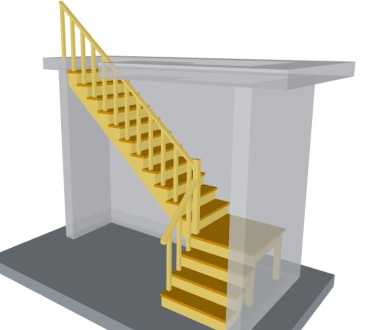 Лестницы из дерева. Столярная мастерская.