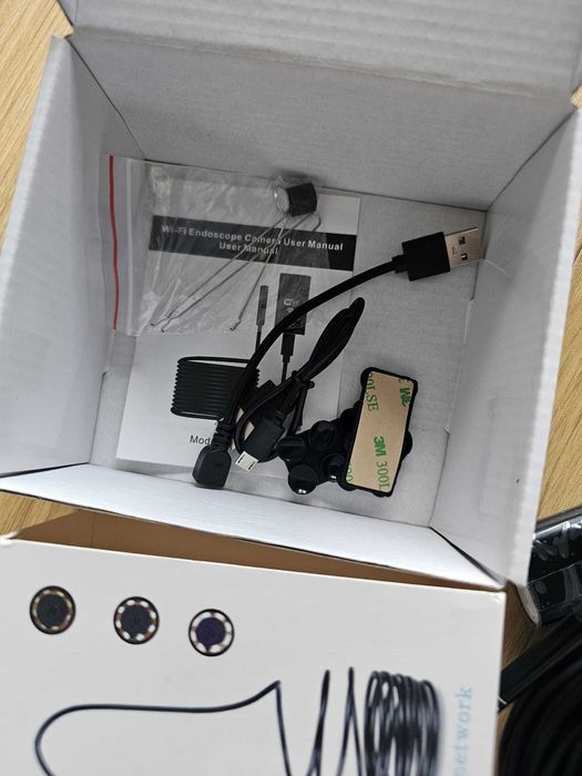 Camera Endoscop inspectie, 10 metri, cablu rigid, modelabil, cu LED