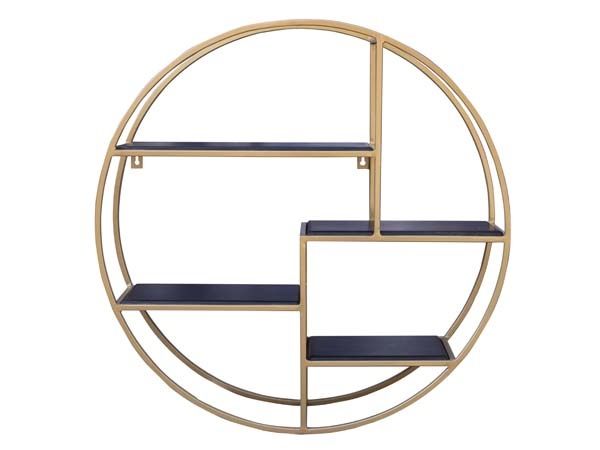 80см! Огромна кръгла стенна етажерка