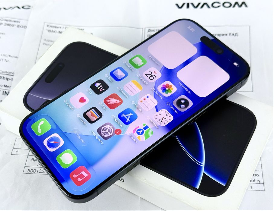 Apple iPhone 16 Pro 256GB Black Titanium 93% Батерия! 2г. Гаранция!