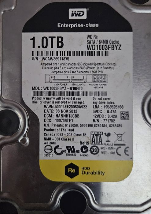 Hard Drive 1TB Western Digital