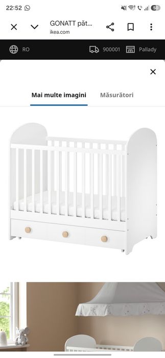 Pătut bebeluș Gonatt (Ikea)