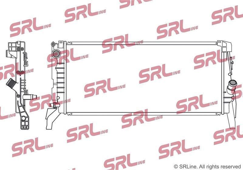 Radiator apa BMW Seria 2 Active/Gran Tourer 202022, X1 F48 202022; Mini Countryman 202024, Mini 202023, 2.0 T, 680x317x26mm, AC: +/-, fagure brazat,