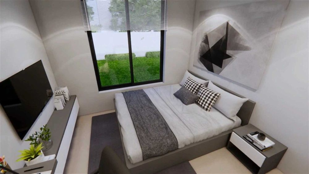 НА ИЗПЛАЩАНЕ - Евтина сглобяема къща с 2 спални, 65 кв. м