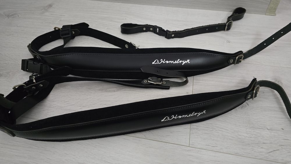 Curele acordeon L. Homelnyk din piele, late, profesionale – pereche