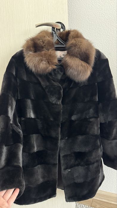 Шуба соболь стриженная норка
