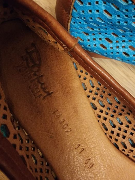 Балетки бирюзовые