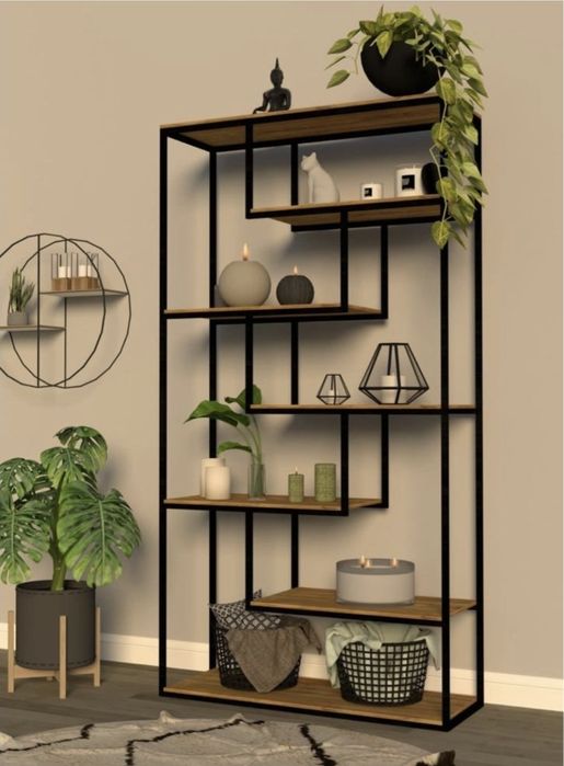 Декоративные стеллажи