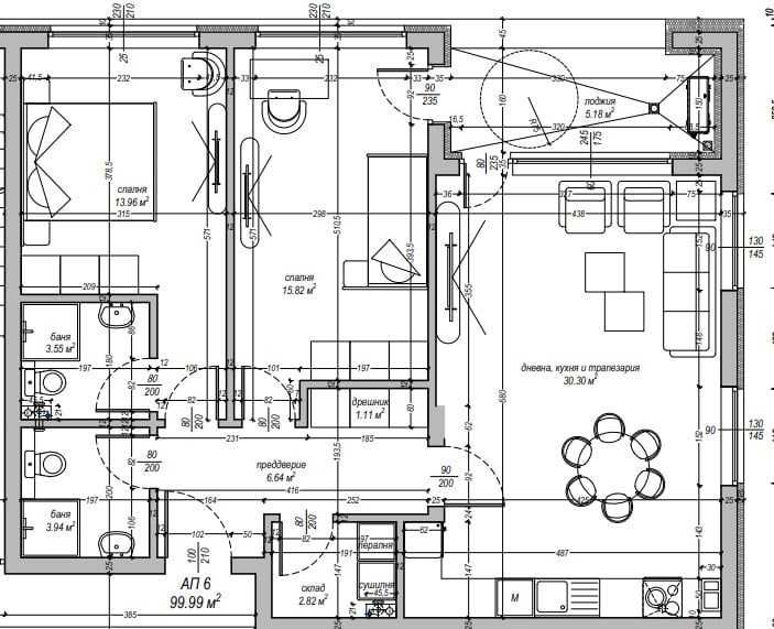 Продава се Тристаен апартамент в София, Студентски град - 120 кв.м за 1752 €/кв.м - Снимка #11