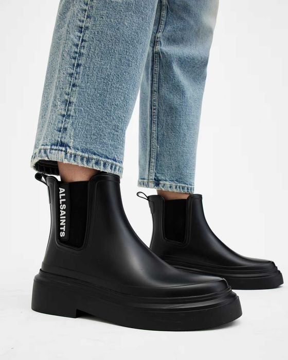 Гумени ботуши AllSaints Hetty Logo Rubber Ankle Boots