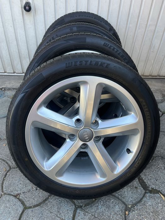 Jante aliaj 5x112mm, anvelope vara 235/45 R17 Audi A3, A4 B5 B6 B7, A6 C5 C6, VW Passat Seat Skoda