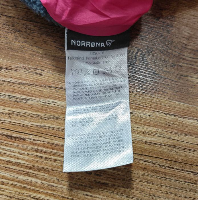 NORRONA Primaloft Розова дамска грейка размер S