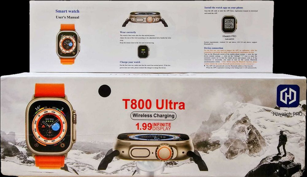 Smartwatch T800 Ultra Smartwatch Series 8 + 10 curele!!!