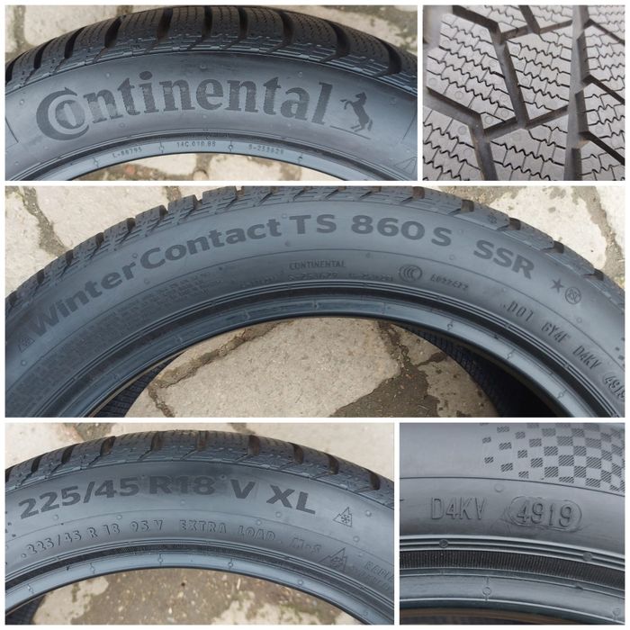 O bucată 225/45 R18 M+S iarnă - una Semperit Bridgestone Continental