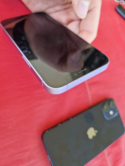 -Iphone 12Mini Black Purple 128Gb-64Gb 4Ram Bat: 78%-77% stare foarte buna poze reale doar telefonul nici o reparatie/interventie nici o res