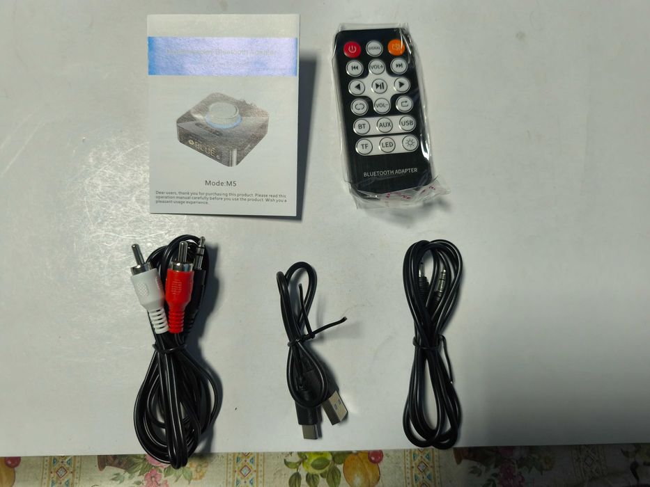 Adaptor bluetooth cu telecomanda, volum, card, jack 3,5mm