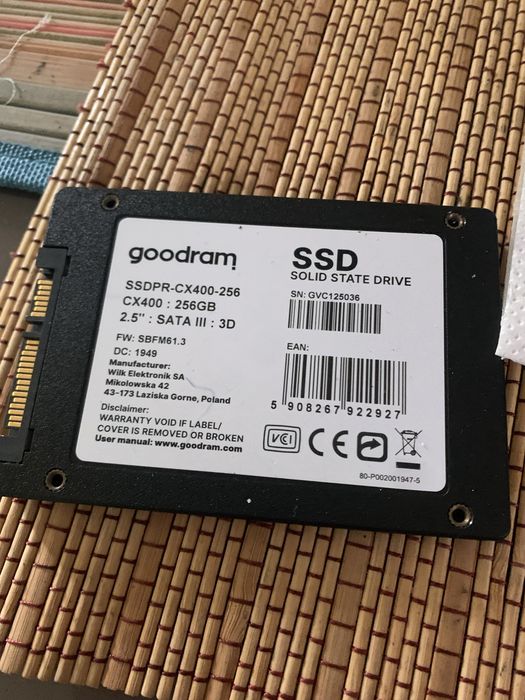 SSD goodram 256 gb  SH