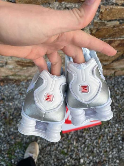 Nike shox TL white metallic silver EU45