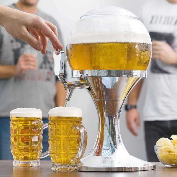 Dispenser bauturi cu Compartiment pentru Gheata si Capac 3.5 L