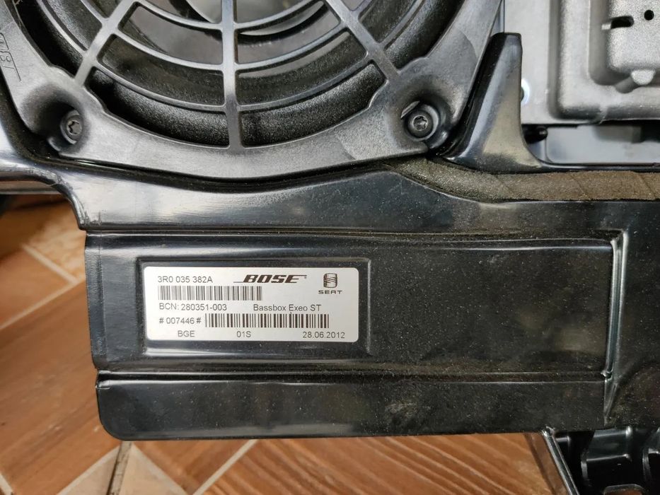 Sistem audio BOSE statie boxe subwoofer tweetere Seat Exeo Audi A4 B6 B7 3R0035382A BREAK
