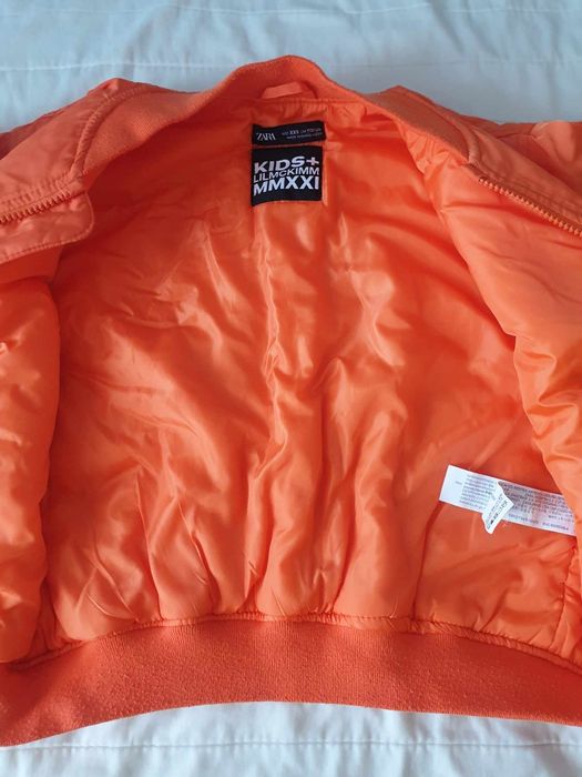 Zara - детско пролетно/преходно контрастно бомбър яке 116-128см