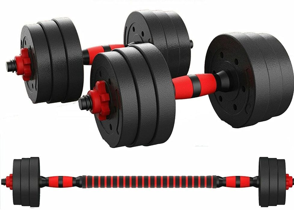 Комплект Дъмбели и Лост 20, 30 или 40 КГ Регулируеми 2 Години Гаранция