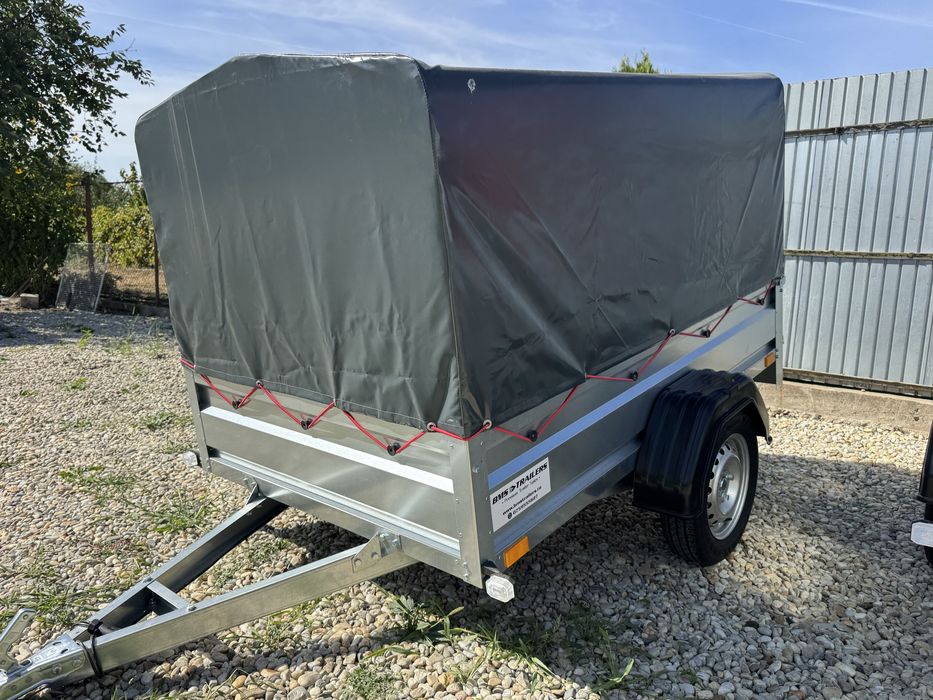 Remorcă nouă cu prelată 750 kg, dimensiuni 205x125x100 cm, RAR efectuat, posibilitate RATE‼️