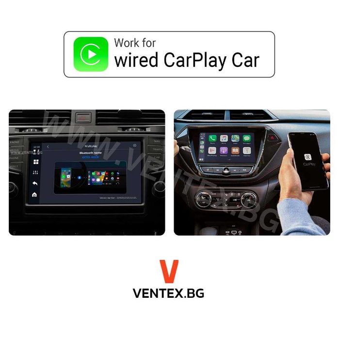 Ottocast Play2Video Pro безжичен CarPlay, Android Auto адаптер за кола