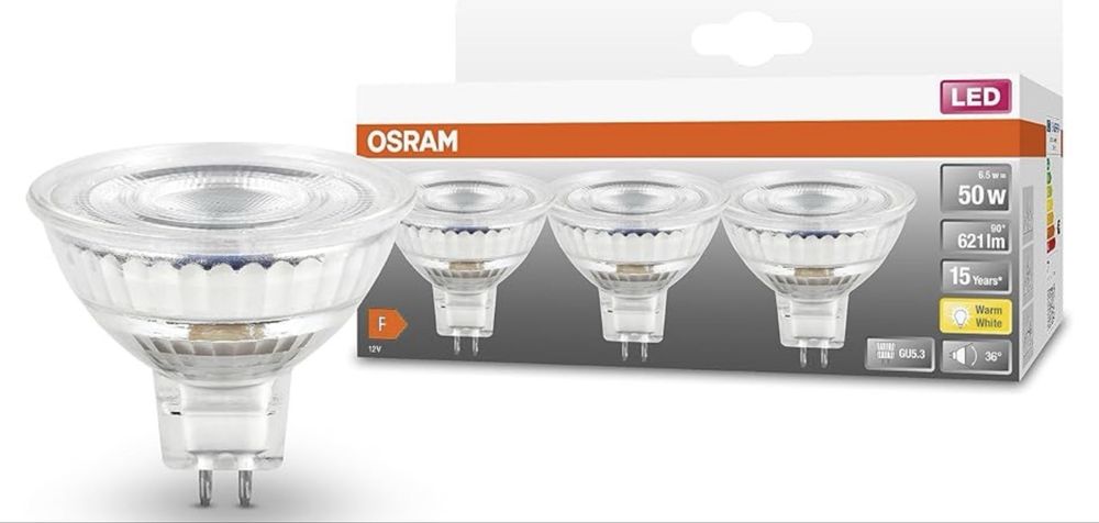 Becuri LED Osram Star 3buc MR16 6.5 W 12 V GU5.3