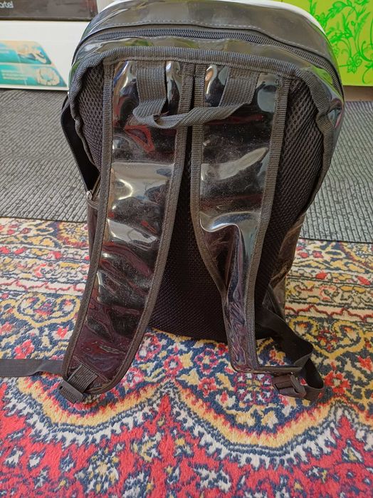 Рюкзак лакированный черный мужской