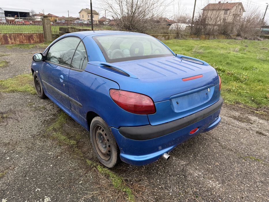 Peugeot 206 CC, 1,6i бензин 109кс на части, Пежо 206 Кабрио на части