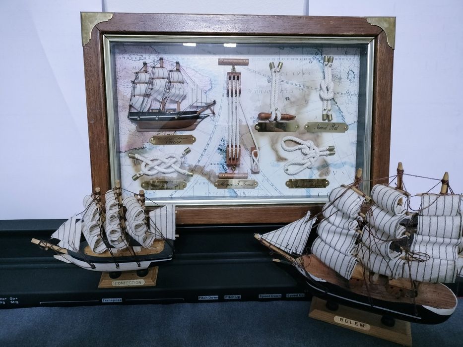 Tablou marinaresc 3D cu corăbii și Noduri