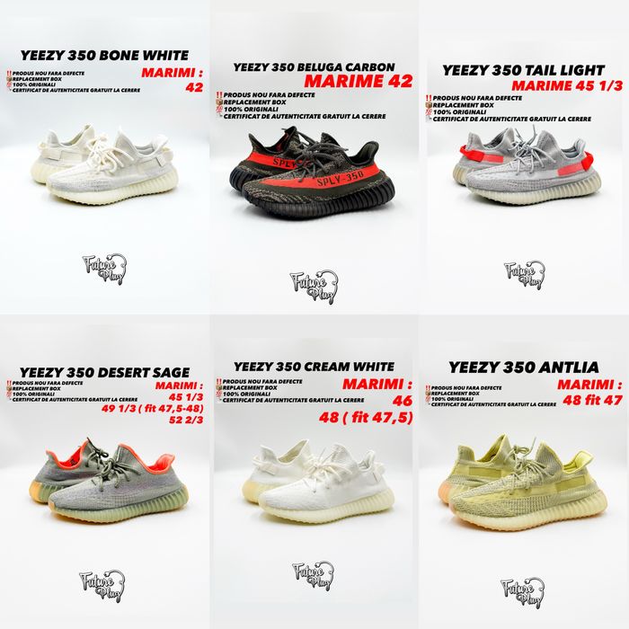 Vand Yeezy 350 Bone beluga etc 42 , 45 1/3 , 48 , 49 NOI 100% original