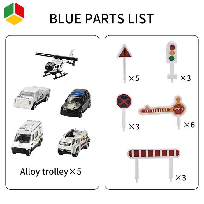Garaj auto copii 4niveluri culift electric, piste si masini de politie