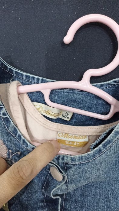 Комплект рокля с дънково яке 4г.