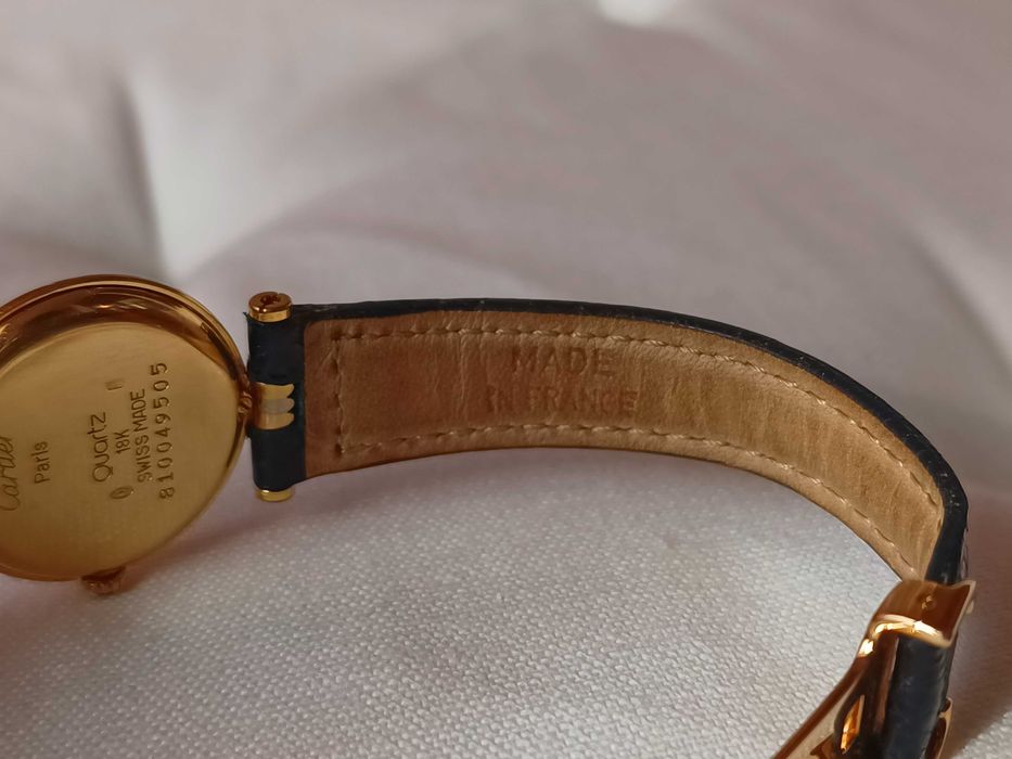 Ceas Cartier Vendome Trinity aur 18k deployant aur
