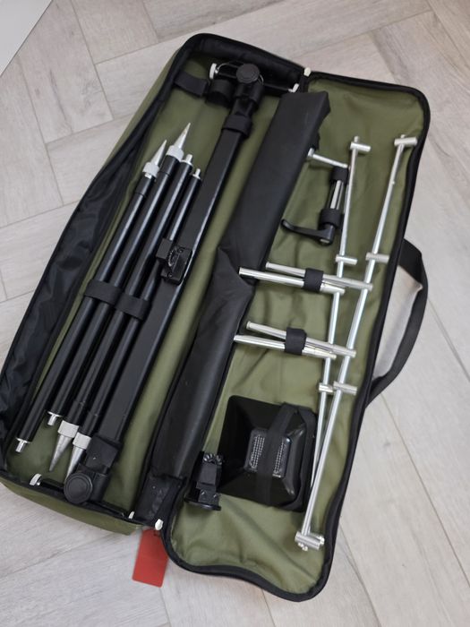 Set pescuit crap 6 lansete Baracuda compe 6 mulinete Prologic rodpod cobra zarguzon penar caperlan mulinete noi