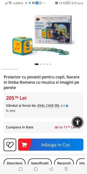 Jucarie Cubul cu Povesti - nou sigilat