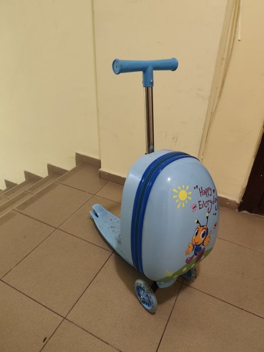 Тротинетка с детски куфар Scooter 2 в 1