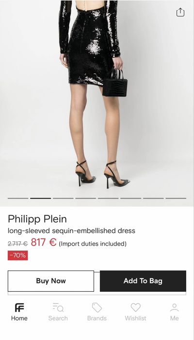 Philipp Plein рокля с кристали Нова!