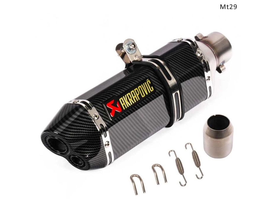 Evacuare AKRAPOVIC, toba sport pentru motocicleta 370mm, carbon